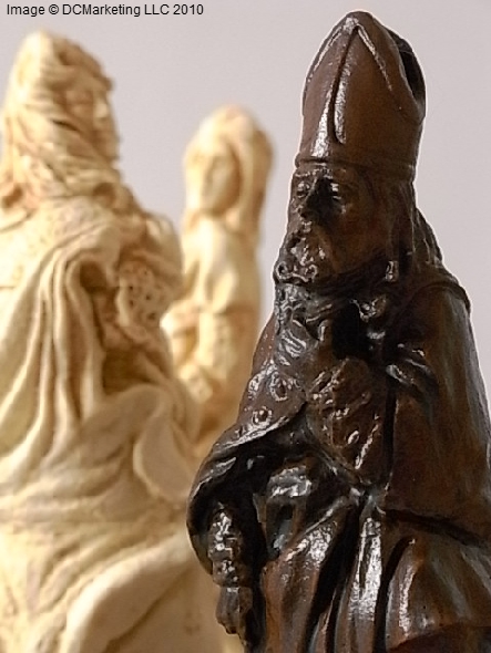 Louis XIV Plain Theme Chess Set